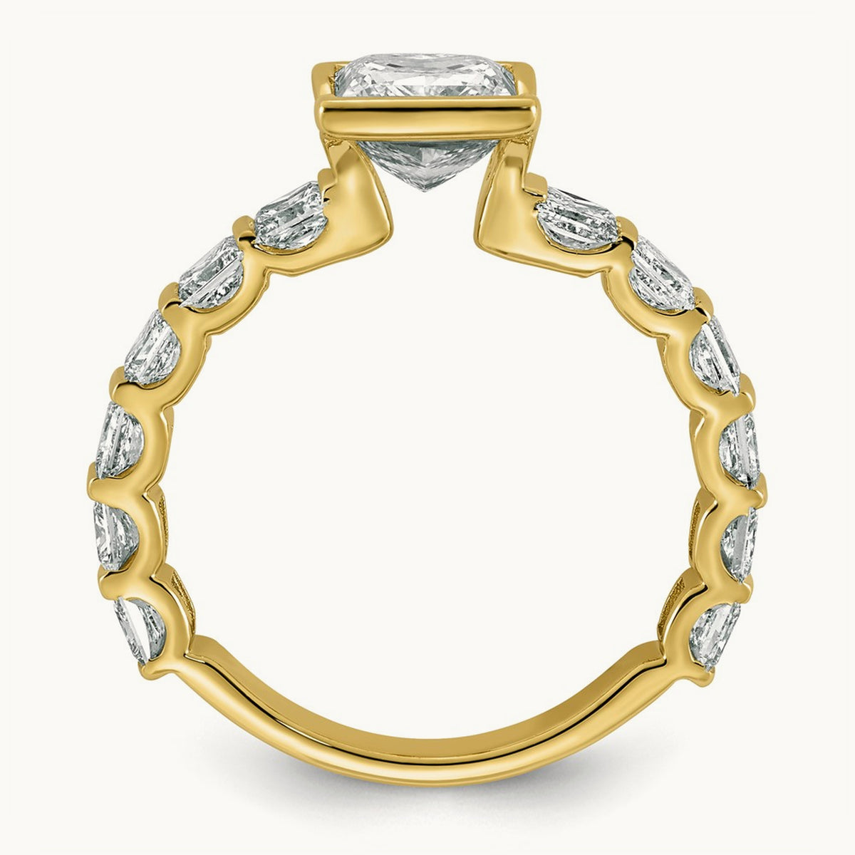 Princess Center Engagement Ring, 0.50 ct tw Lab-Grown Diamond