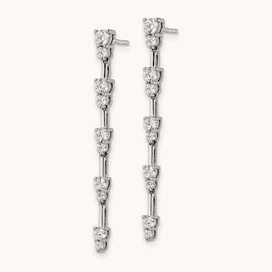 Dangle Post Earrings, 1.00 ct tw Lab-Grown Diamond