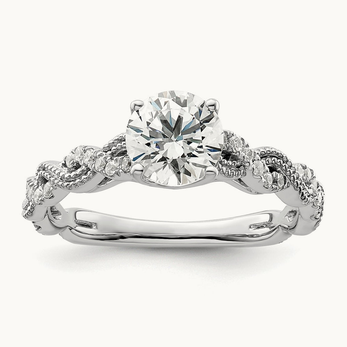 Semi-Mount Engagement Ring, 0.20 ct tw Lab-Grown Diamond
