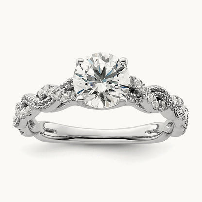 Semi-Mount Engagement Ring, 0.20 ct tw Lab-Grown Diamond