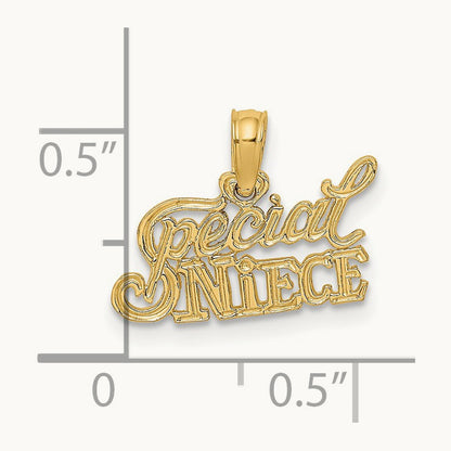 SPECIAL NIECE Charm, 14K