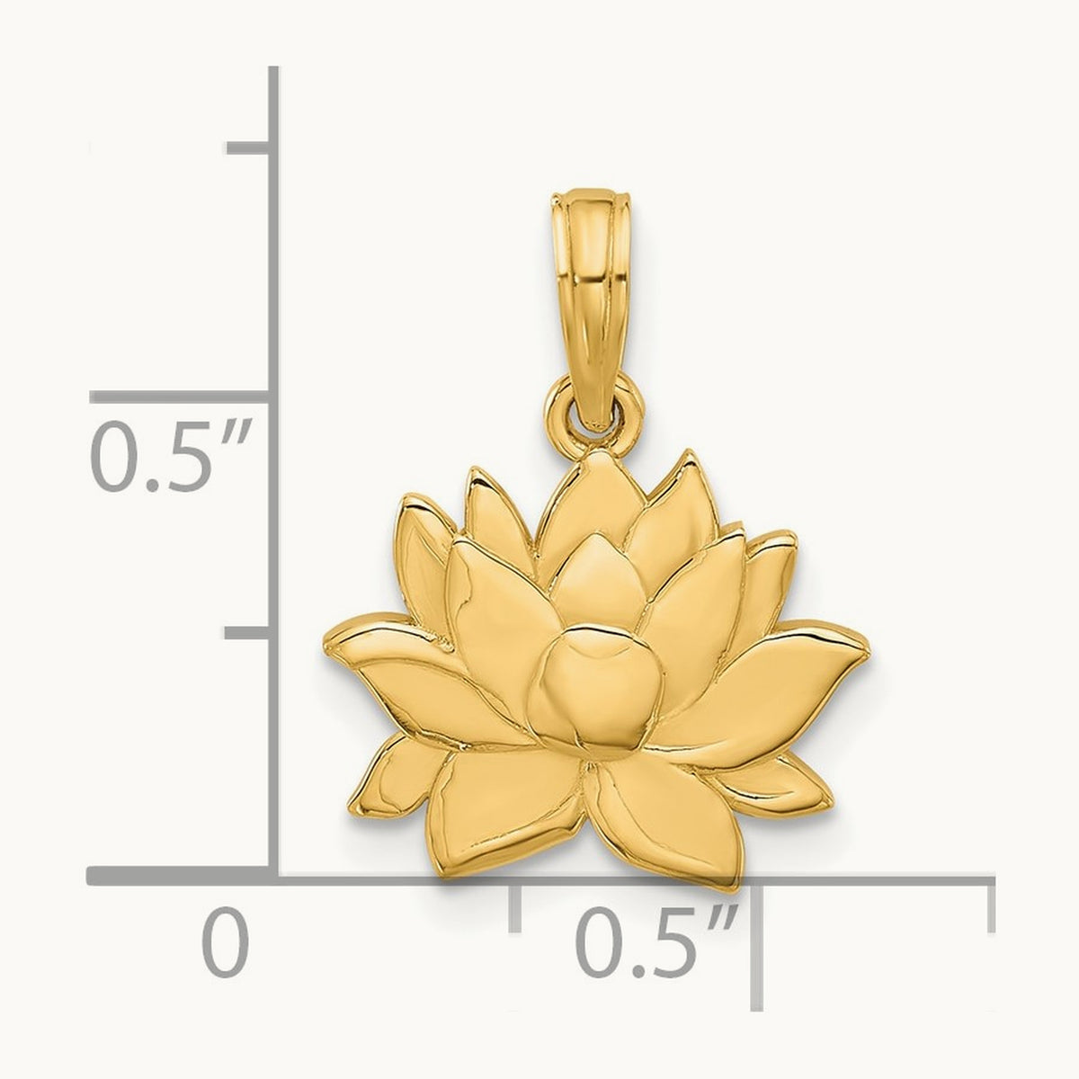 Polished Flower Pendant — photo set