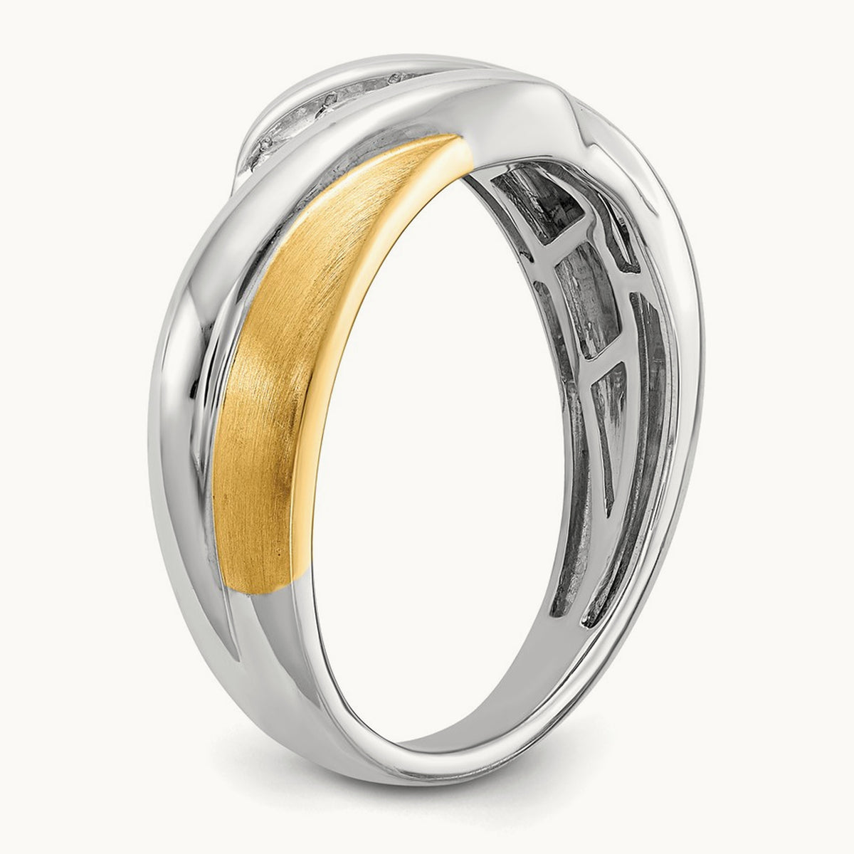 Diamond Men's Ring, 14K Two-tone