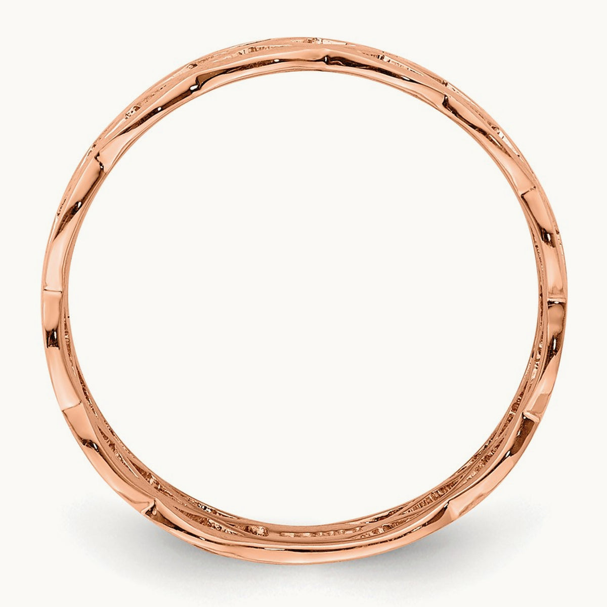 Polished Weave Ring — 14K Rose Gold, 7