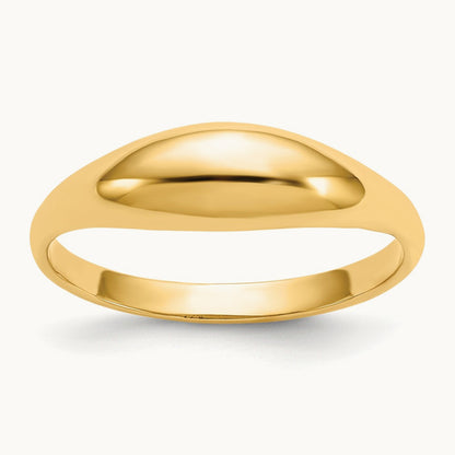 Childs Polished Dome Ring, 14K