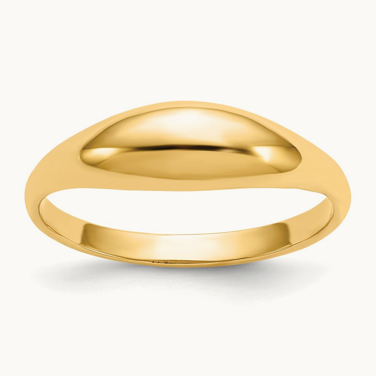 Childs Polished Dome Ring, 14K