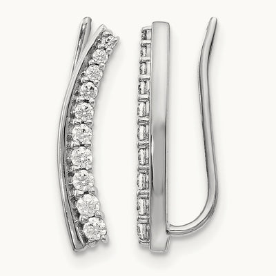 Earrings Climber Earrings, 0.25 ct tw Lab-Grown Diamond