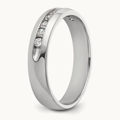 9 Stone Men's Ring, 0.25 ct tw Lab-Grown Diamond