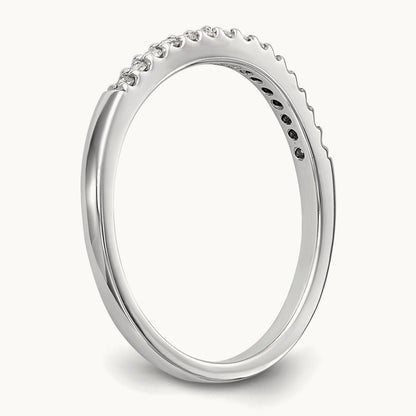 Diamond Wedding Band, 14K White Gold