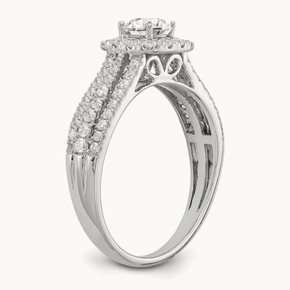 Halo Engagement Ring, 1.00 ct tw Lab-Grown Diamond
