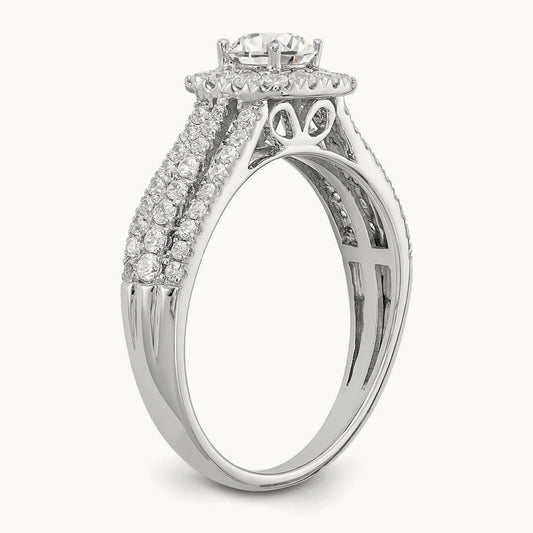 Halo Engagement Ring, 1.00 ct tw Lab-Grown Diamond