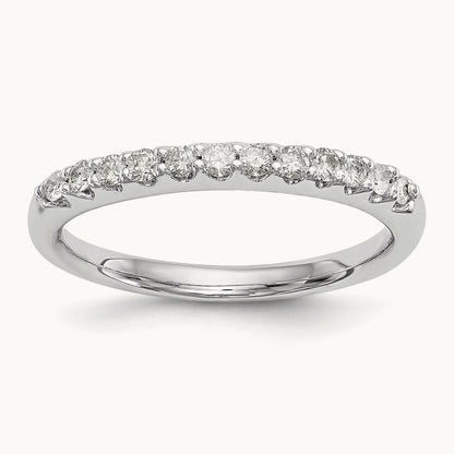 Diamond Wedding Band, 14K White Gold