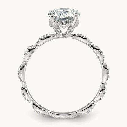 Round Center Ring, 1 7/8-3 1/2 ct Lab-Grown Diamond