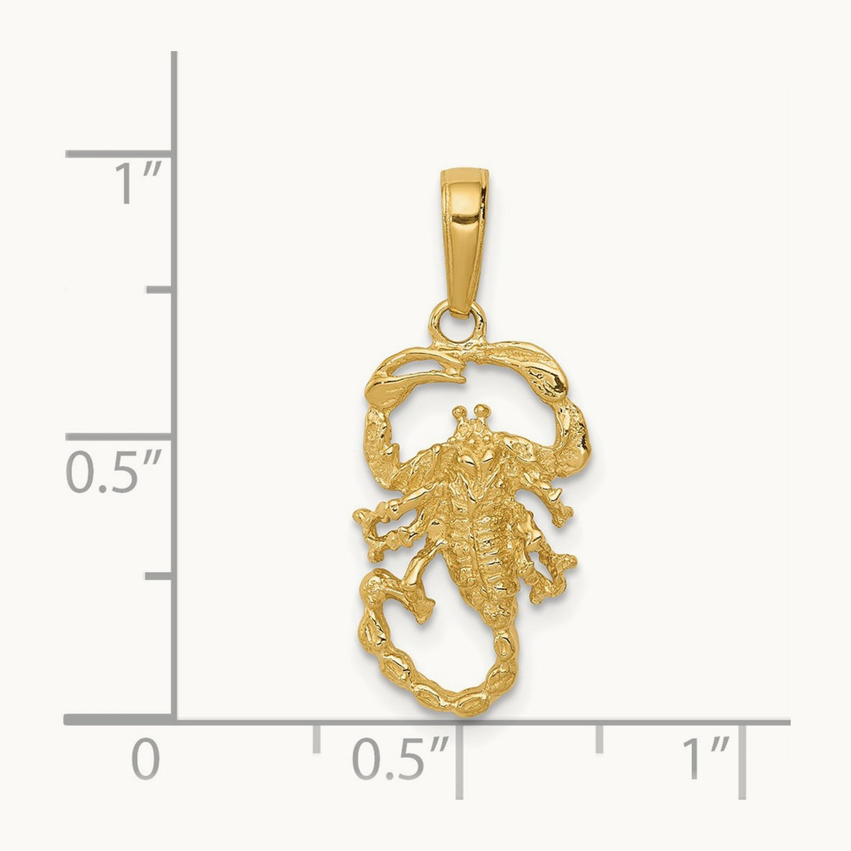 Scorpion Charm, 14K