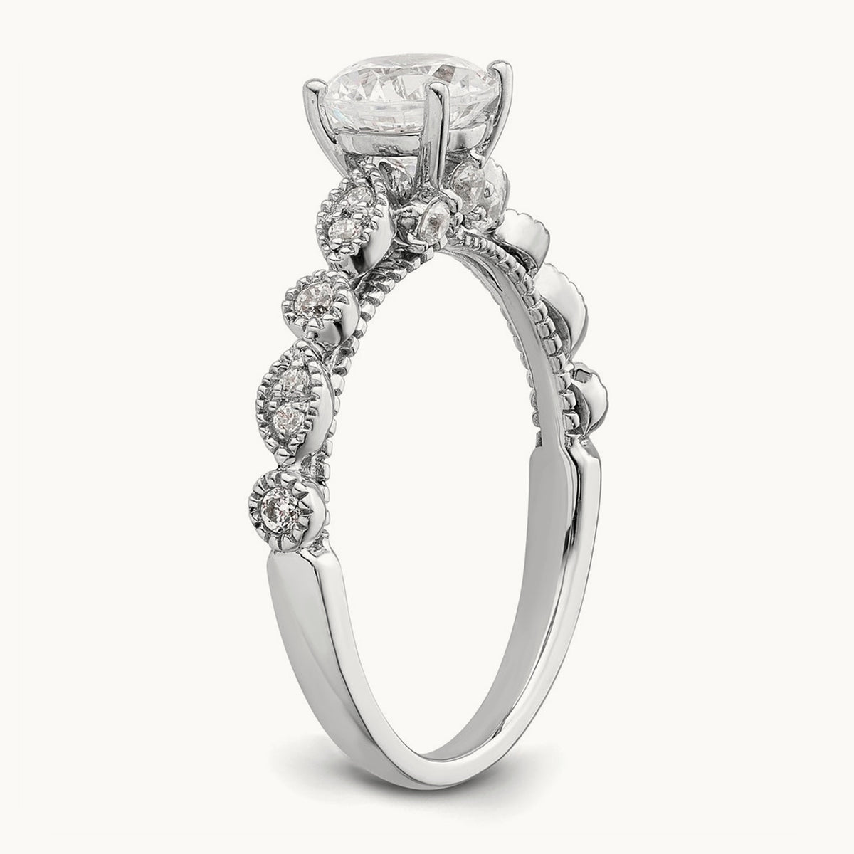 Vintage Semi-Mount Engagement Ring, 0.25 ct tw