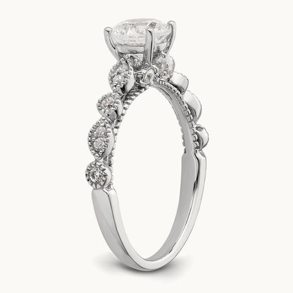 Vintage Semi-Mount Engagement Ring, 0.25 ct tw