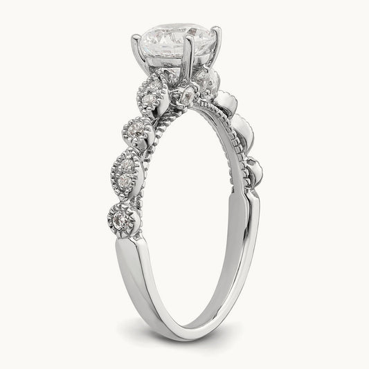 Vintage Semi-Mount Engagement Ring, 0.25 ct tw
