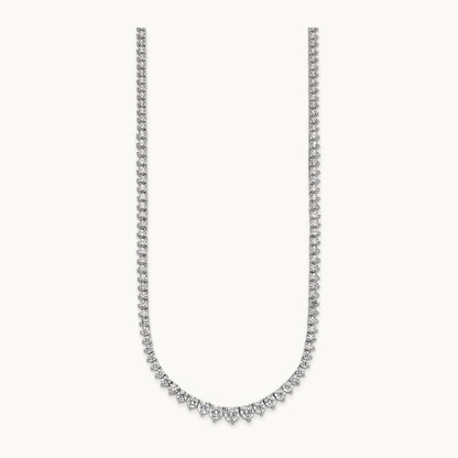 Graduated Tennis Necklace, 11.50 ct tw Lab-Grown Diamond