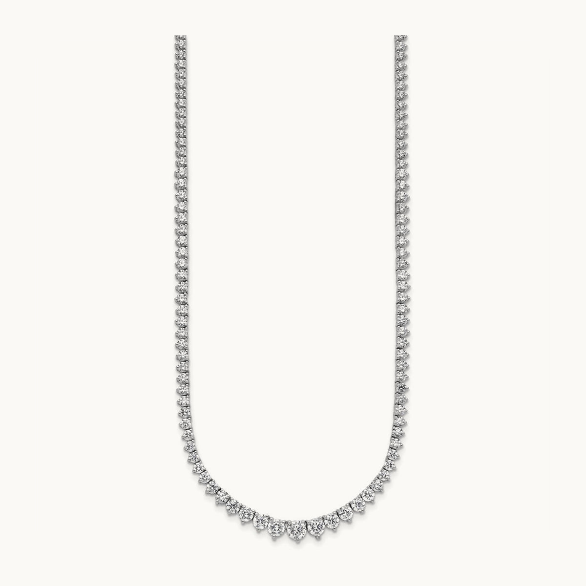 Graduated Tennis Necklace, 11.50 ct tw Lab-Grown Diamond