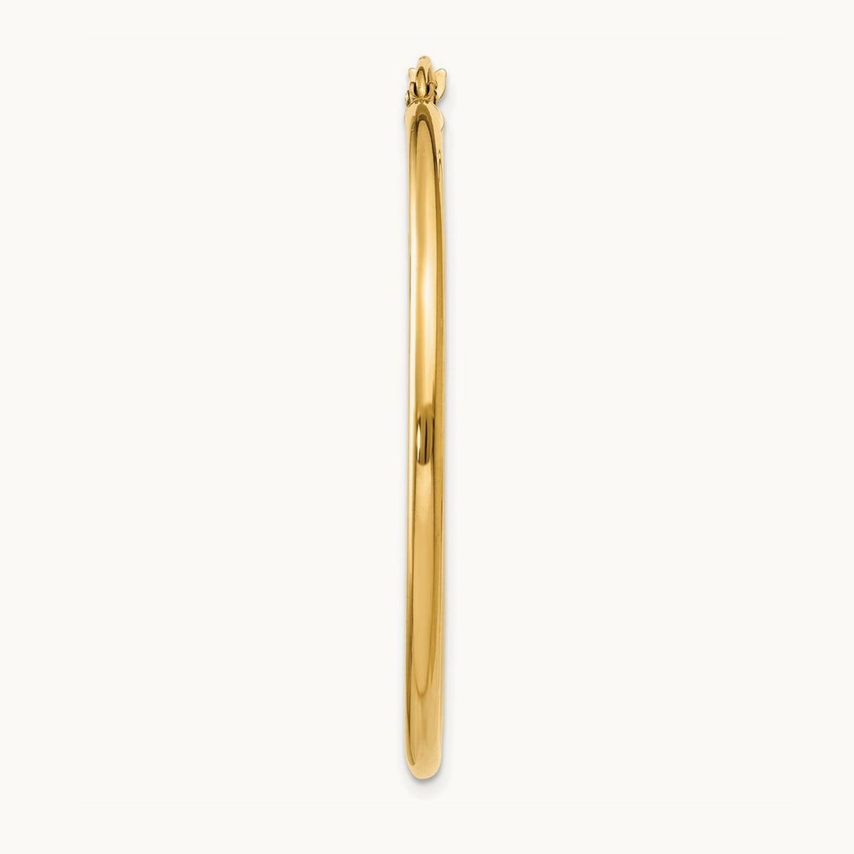 Single 14k Polished 2x40mm Lightweight Tube Hoop Earring