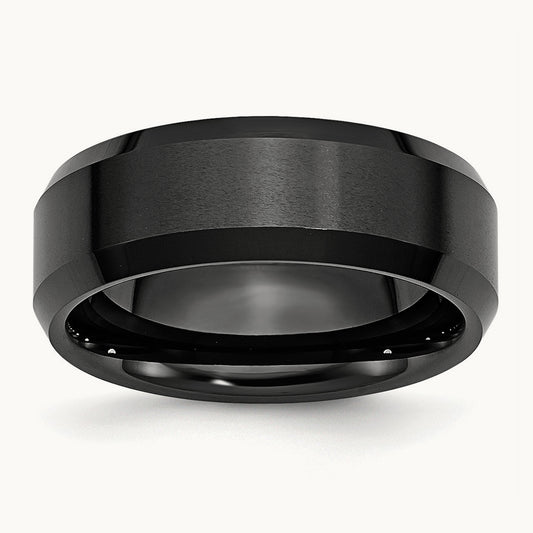 Beveled Edge Brushed and Polished Band — photo set