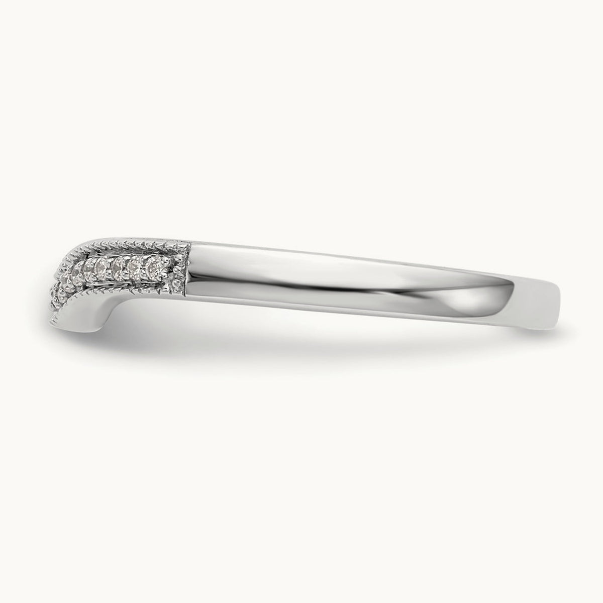Diamond Wedding Band, 14K White Gold