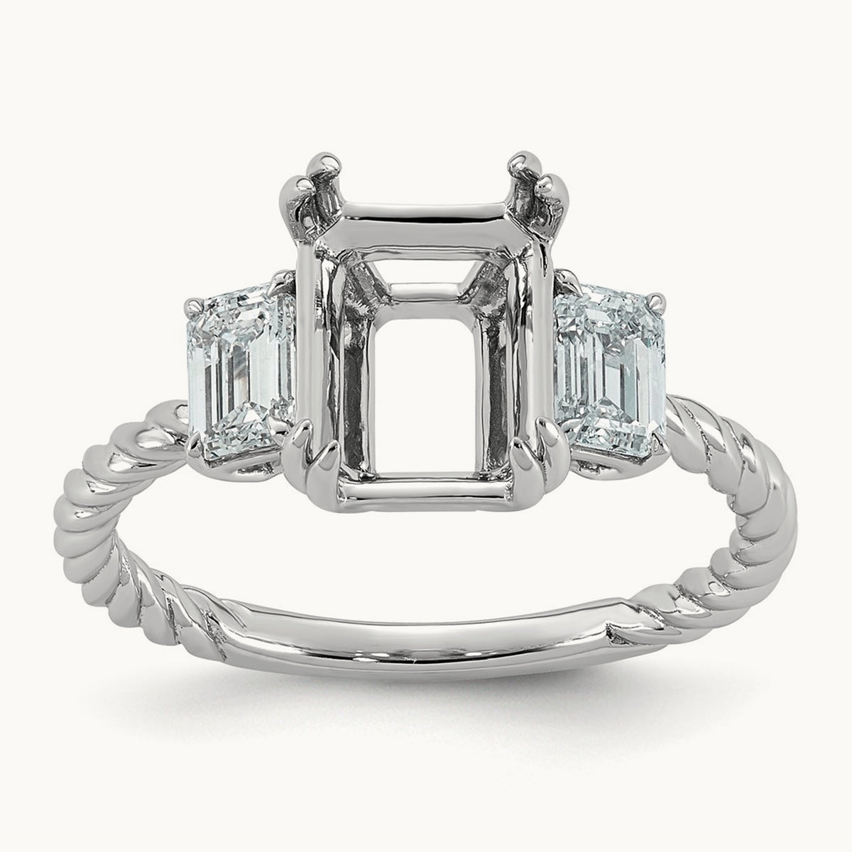 Semi-Mount Ring, 0.75 ct tw Lab-Grown Diamond