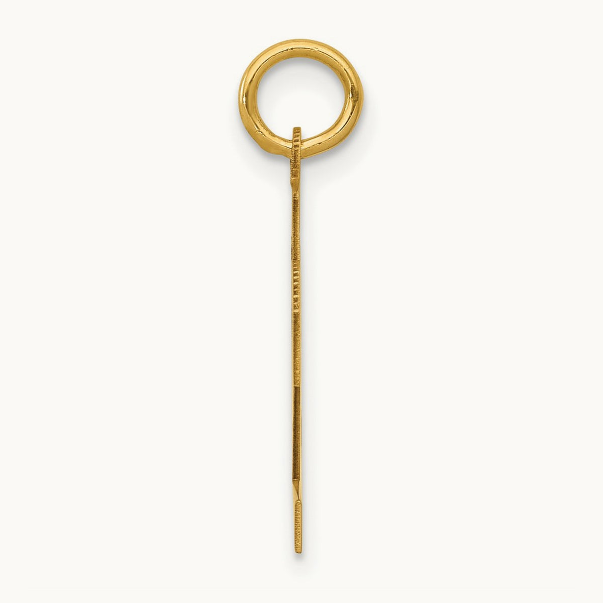 Small Polished Number 92 Charm, 14K