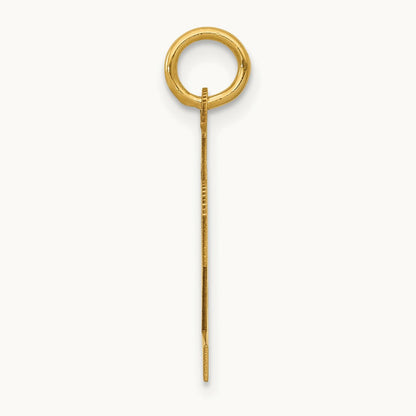 Small Polished Number 92 Charm, 14K