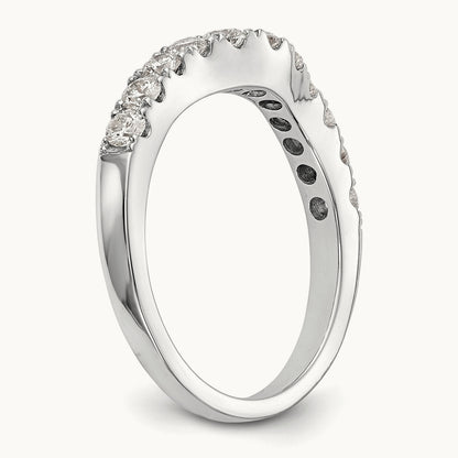 Diamond Wedding Band, 14K White Gold