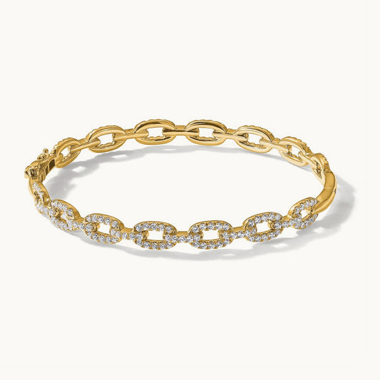 TO Link Bracelet, 2.00 ct tw Lab-Grown Diamond — 14K Yellow Gold