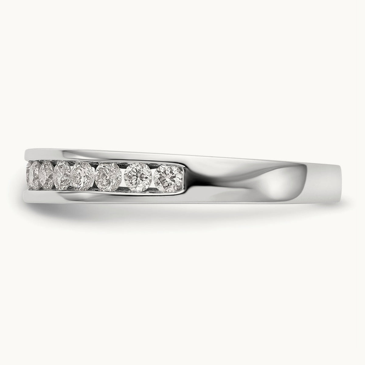 Channel-Set Wedding Band — 1/2 ct, VS/SI (Great), 7