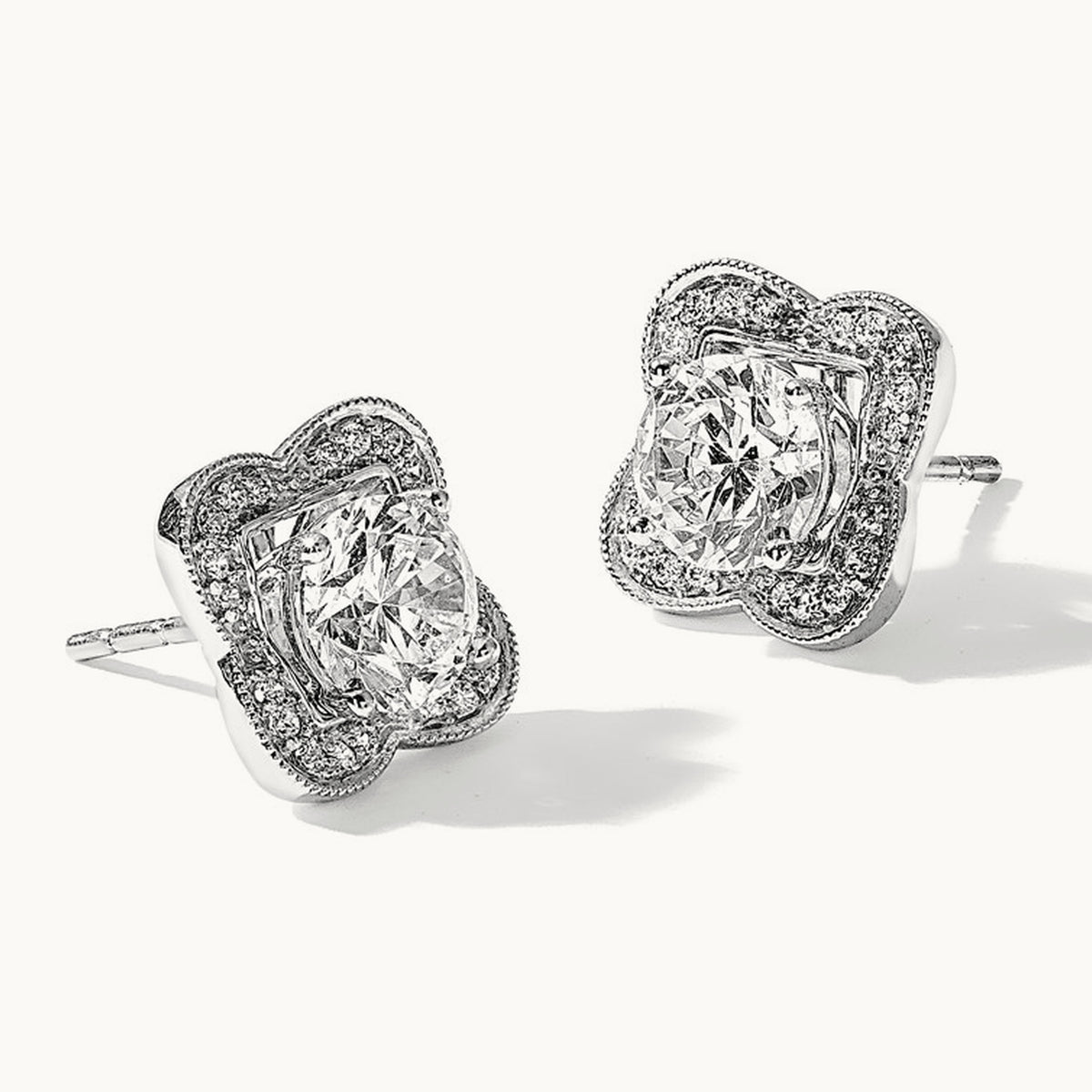 Diamond Earring Jackets, 14K White Gold