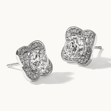 Diamond Earring Jackets, 14K White Gold