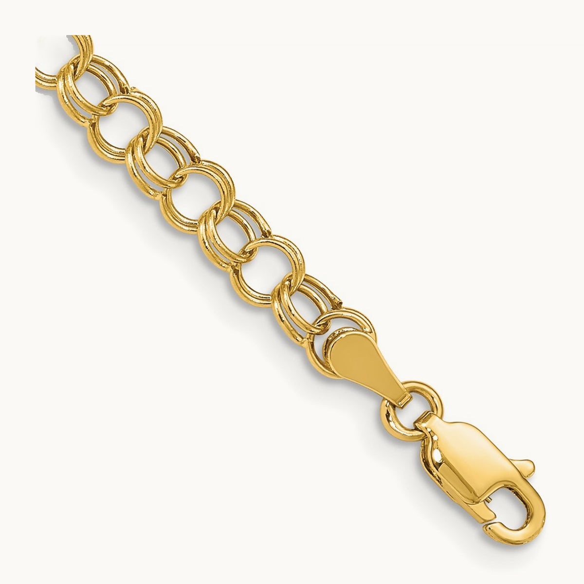 Hollow Double Link Charm Bracelet — photo set