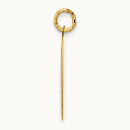 German Shepherd Disc Charm, 14K