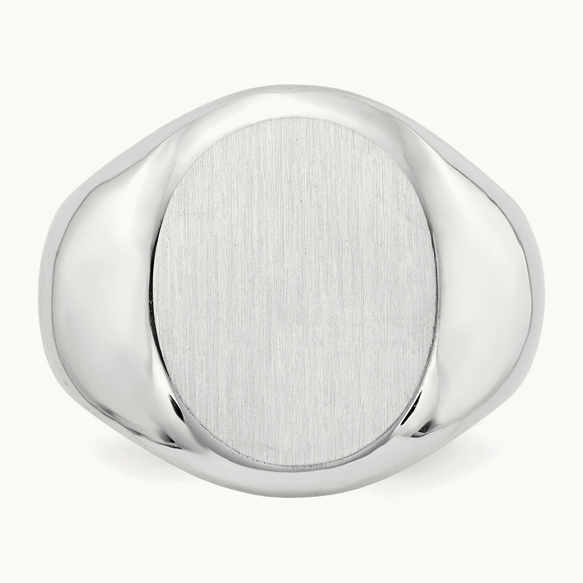 Open Back Mens Signet Ring — photo set