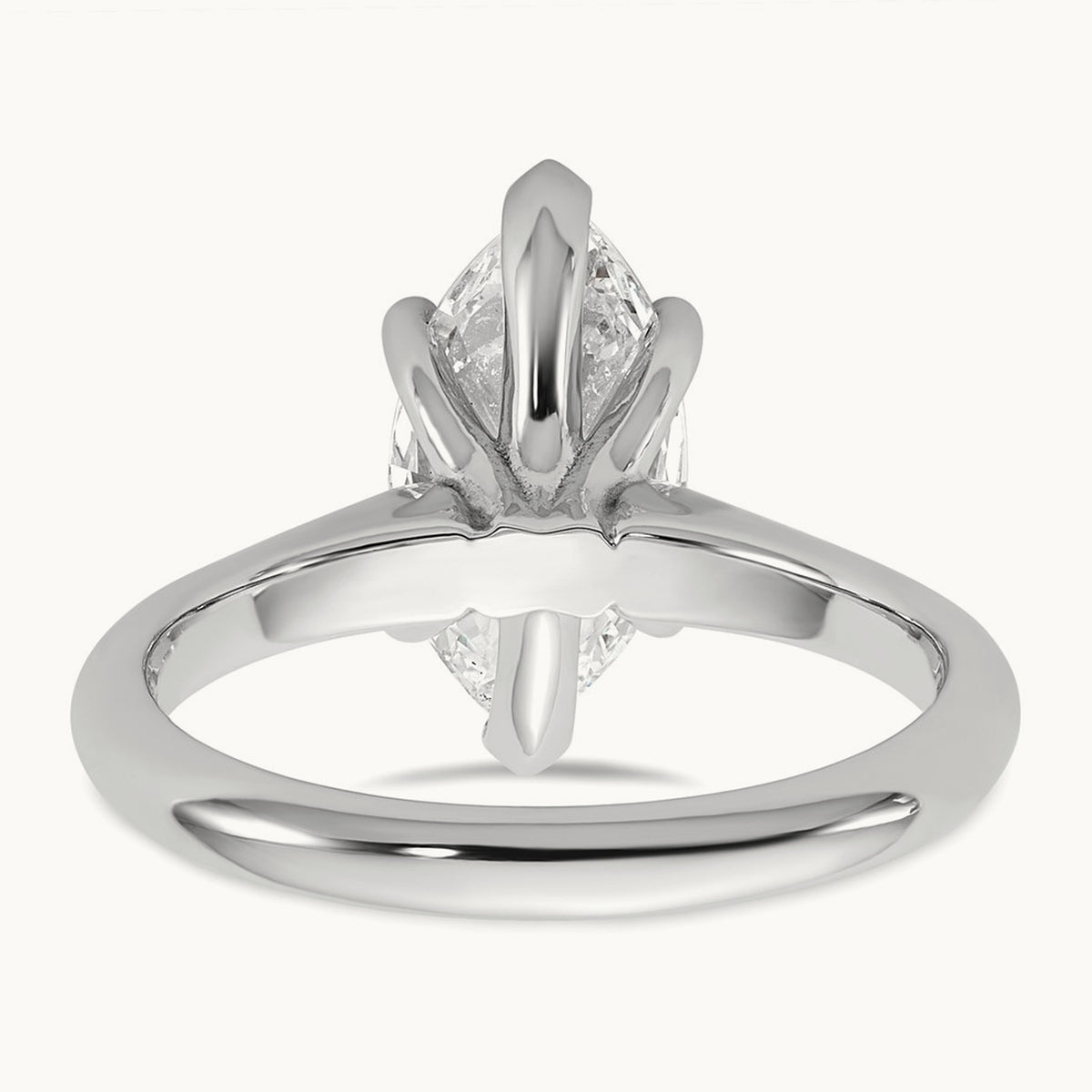 Marquise 8X Ring, 2.00 ct tw Lab-Grown Diamond — 14K White Gold