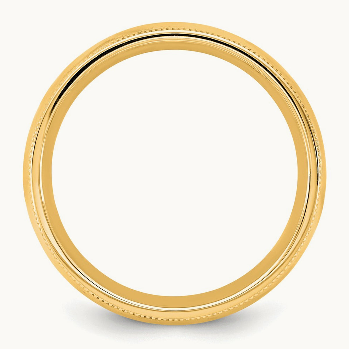 Milgrain Comfort Fit Band — 14K Yellow Gold, 5.5mm