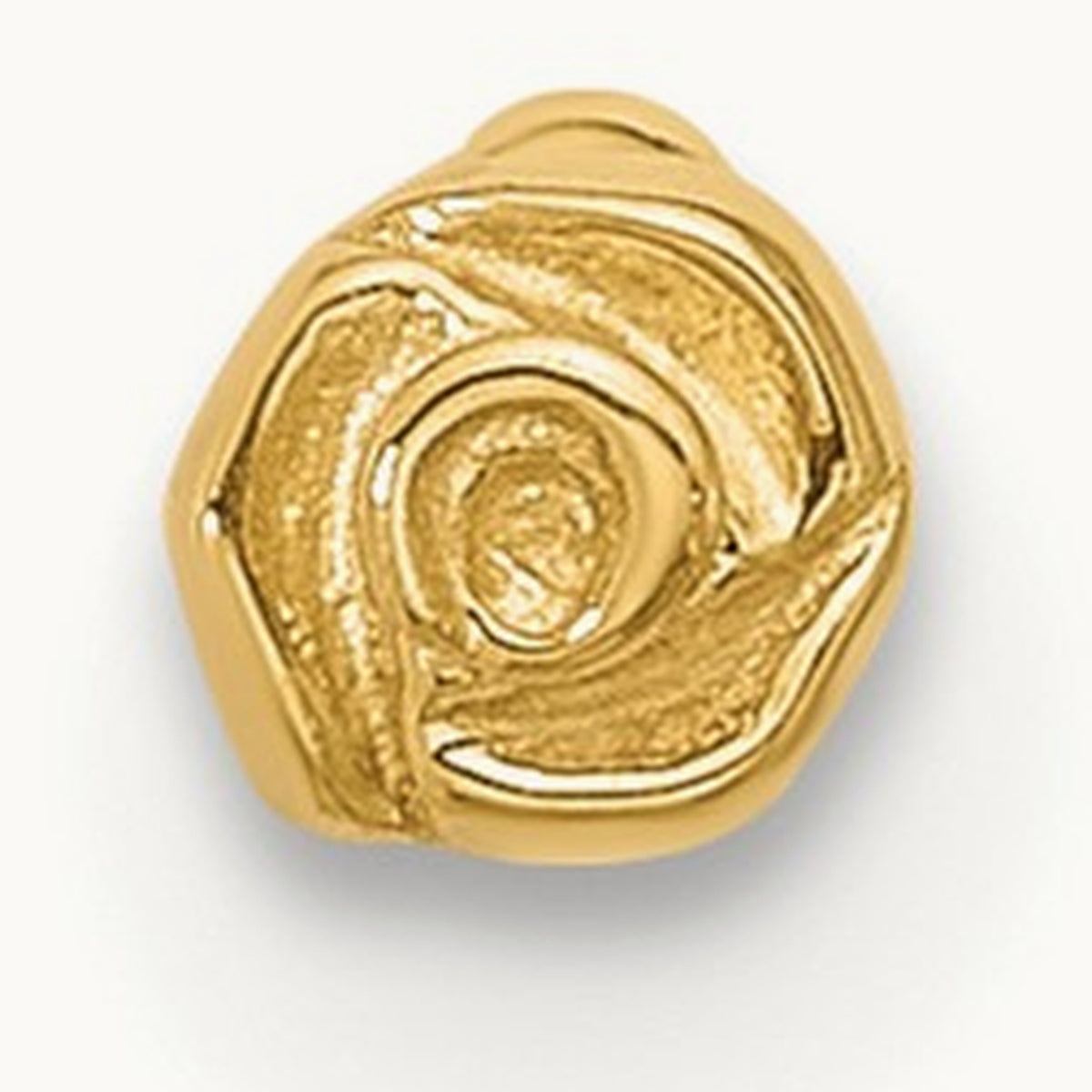 20 Gauge Polished Rose Nose Stud, 14K