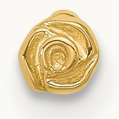 20 Gauge Polished Rose Nose Stud, 14K
