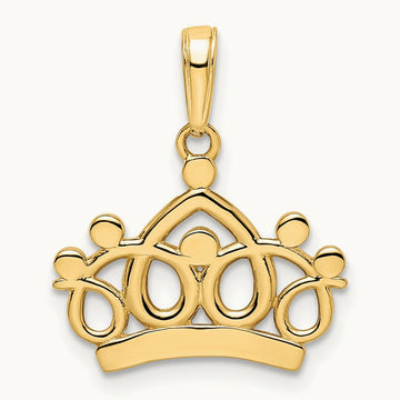 and Diamond-cut Crown Pendant — photo set