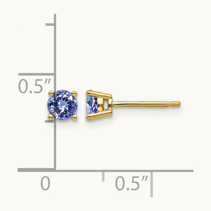 Tanzanite Earrings, 14K