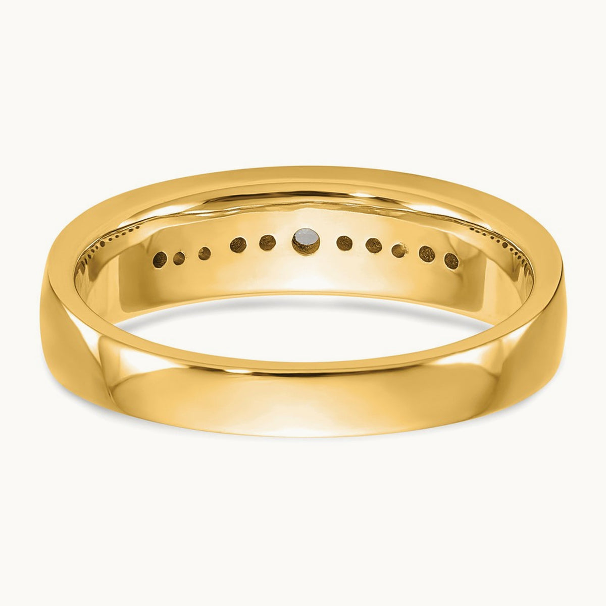 Diamond Men's Band, 0.25 ct tw — 14K Yellow Gold