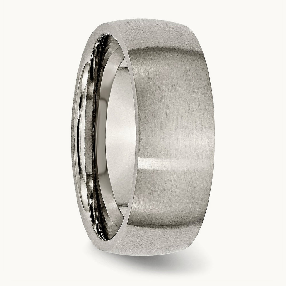 Brushed Half Round Band — 8mm