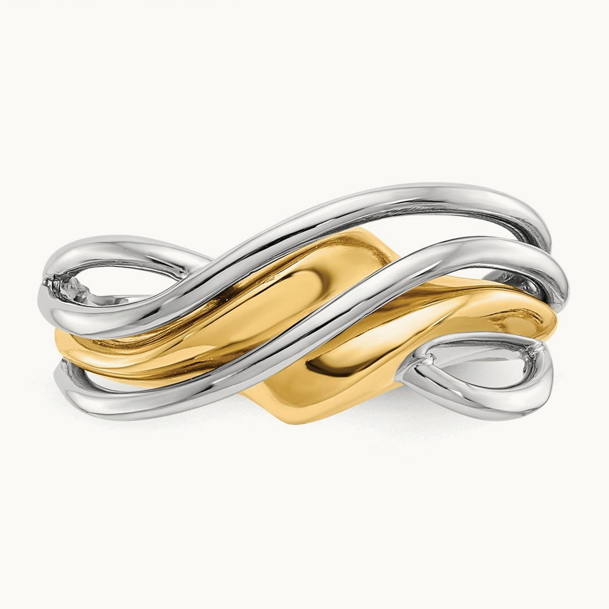 Wave Ring, 14K Two-tone