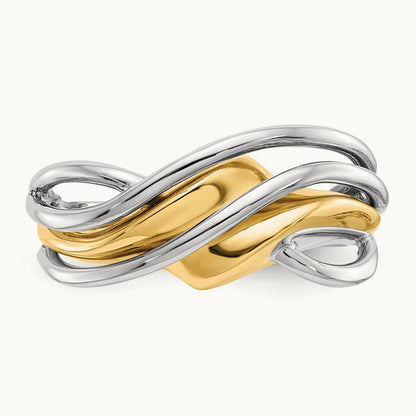 Wave Ring, 14K Two-tone