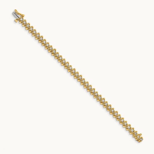 AAA Diamond Tennis Bracelet, 14K