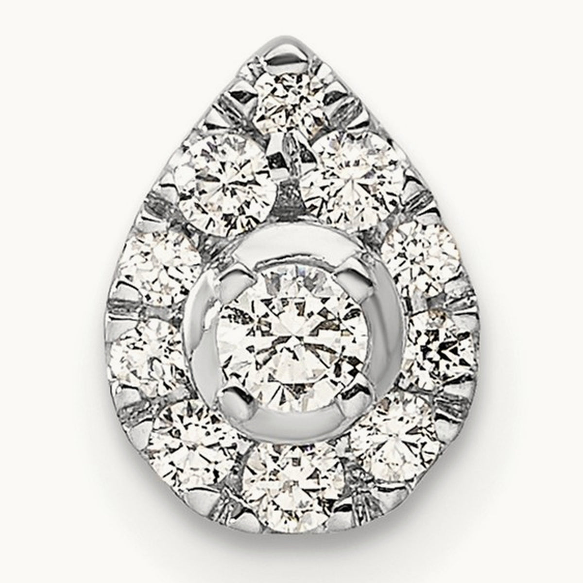 Pear Chain Slide Pendant, 0.25 ct tw Lab-Grown Diamond