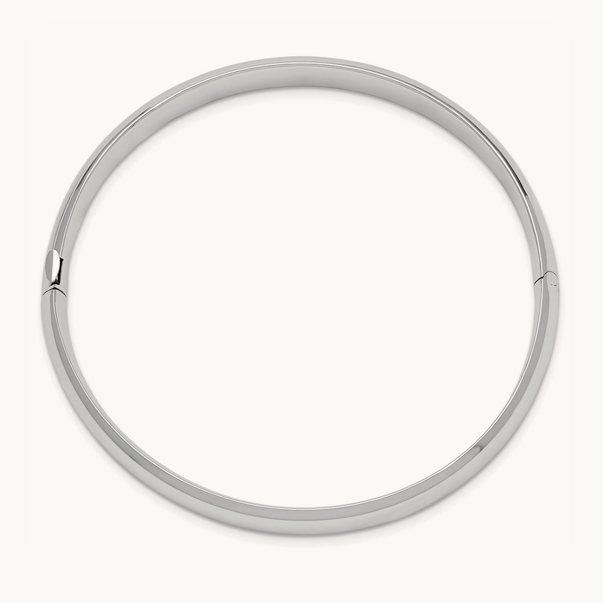 High Polished Hinged Bangle — 8.00mm